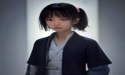 暗色调数据中心机房内服务器指示灯闪烁，象征色情视频平台背后的技术基础设施与数据传输